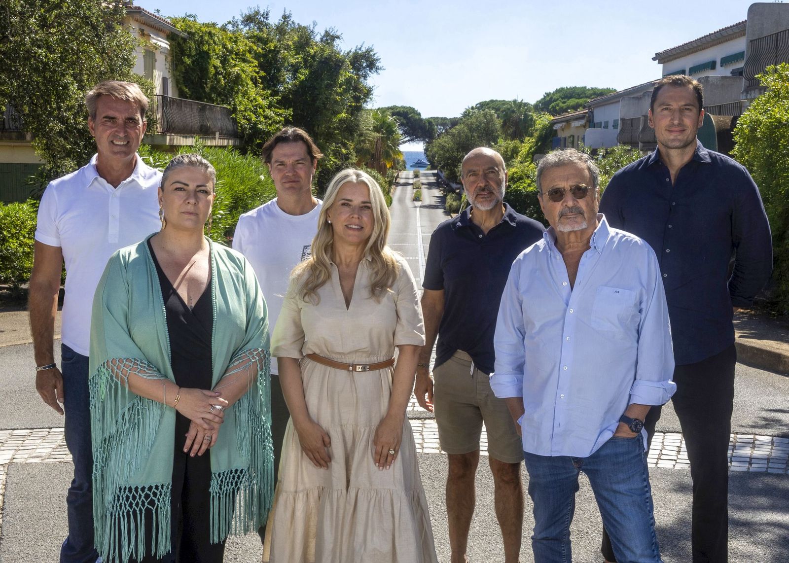 Los miembros de la junta sindical de la ASA de Pampelonne